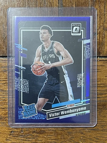 VICTOR WEMBANYAMA 2023/24 DONRUSS OPTIC #225 RC ROOKIE HOLO PURPLE PRIZM