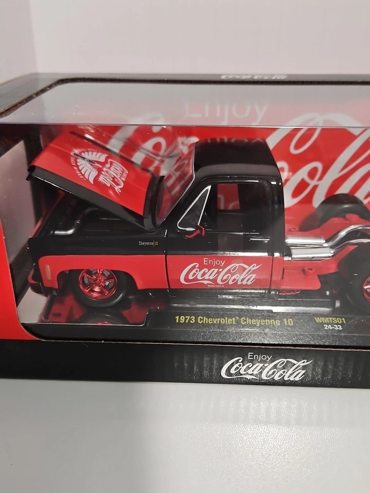 M2 1973 Chevrolet Cheyenne 10 Red & Black Coca-Cola 1/24th CHASE 1 Of 750 - Image 3 of 4