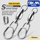 20~50Pcs Fishing Rolling Swivels with Snap Ball Bearing Swivel Fishing Fast Clip