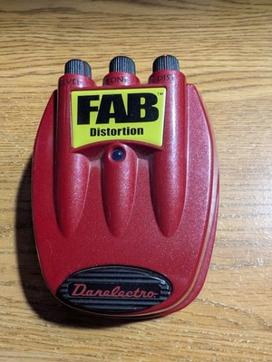 Danelectro Fab Distortion Guitar Effect Pedal Red Used