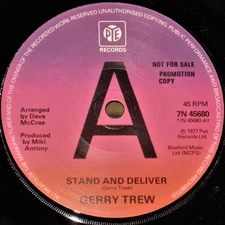 Gerry Trew - Stand And Deliver, 7", (Vinyl)