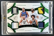 2024-25 Flawless Klay Thompson Davis Dinwiddie Lively Quad Patch Emerald #3/5