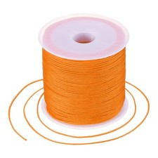 0.8mm Nylon String for Bracelets, 44 Yards Nylon Beading Thread Orange