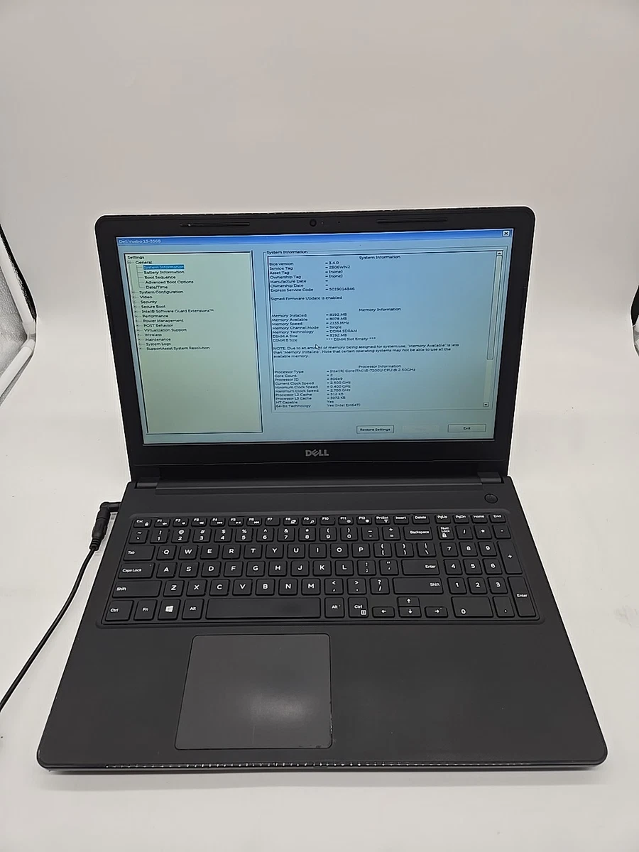 DELL ノートPC Intel Core i5-7200U Dell Intel Core I5-7200U Processor 8 GB RAM PC Laptops & Netbooks