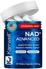 Liposomal NAD+ 500mg with Resveratrol - Maxim...