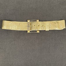 Vintage Whiting And Davis Chainmail Mesh And Leather Belt Med-Large 28  -32  