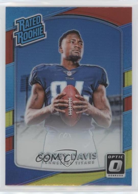 2017 Donruss Optic Rated Rookie Red & Yellow Prizm Corey Davis #166 0ms5