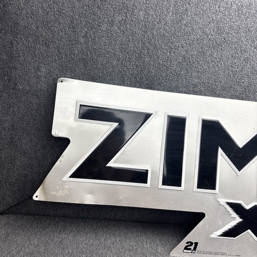 Vintage Zima XXX Schnaps schwarz-weiß Metall Wandschild Männerhöhle Vatertag Geschenk - Bild 5 von 10