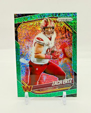 Zach Ertz 2025 Panini Prizm NFL Green Sparkle /8, Commanders #64 Last on Print