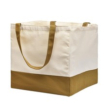 Canvas Reusable Grocery Bags Heavy Duty, 8.3 gal Foldable Large Tote Bag with...