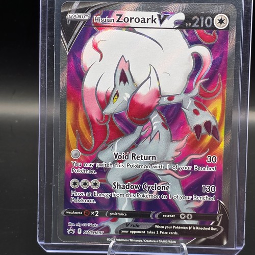 Hisuian Zoroark V SWSH297 Black Star Promo Pokemon Full Art NM