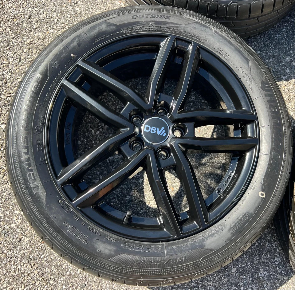 4 ALU 16" SOMMERRÄDER SEAT ARONA KJ VW POLO AW 195/55R16 87W HANKOOK 2020 FREIHA - Bild 4 von 4