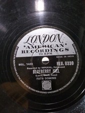 Fats Domino Blueberry Hill/I Can'T Go On Rare 78 Rpm Record 10