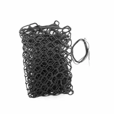 FISHPOND NOMAD 15" REPLACEMENT RUBBER NET BAG IN BLACK COLOR FITS MID SIZE NETS