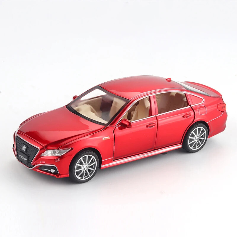 1:32 Toyota CROWN Car Model Sound and light Alloy Diecast Classic