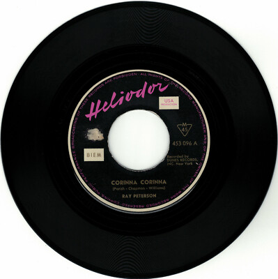 7'' Single GER - Ray Peterson - Corinna Corinna - HELIODOR original 1960