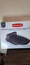 Rubbermaid Drain Board AND Dish Drainer Large Black 18x14.7x1.7 inch New