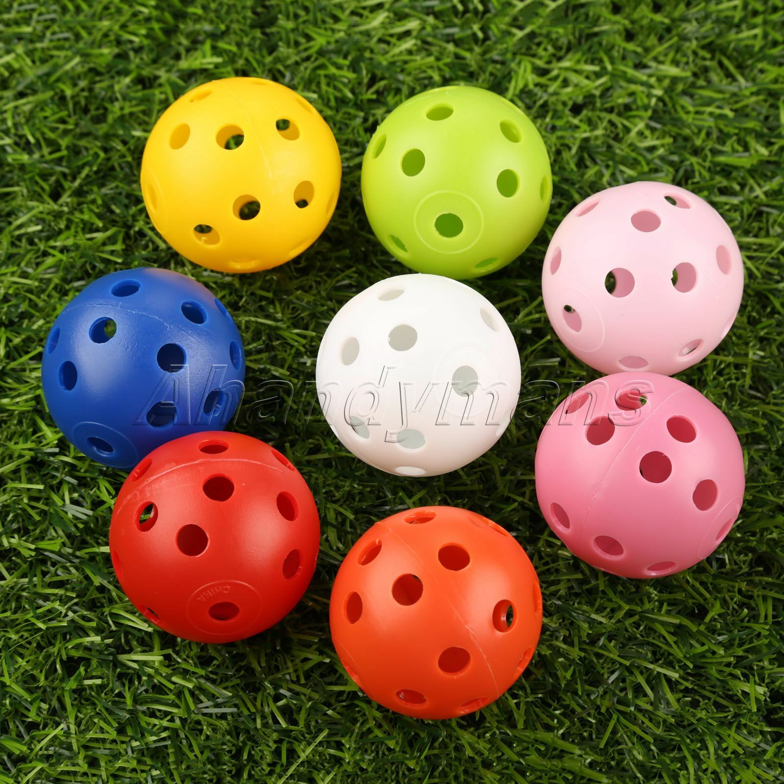 Airflow Hollow Perforated Plastic Tennis Golf Balls Practice Training