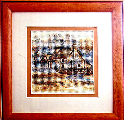 SEPIA COUNTRY COTTAGE Counted Cross Stitch Kit Anchor NEW