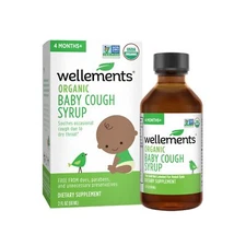 Wellements Organic Daytime Baby Cough Syrup | Soothes Occasional Cough Due to