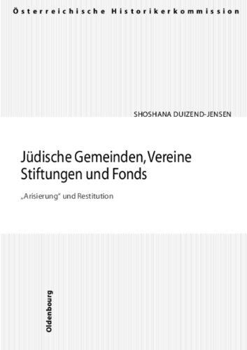 Shoshana Duizend-Jensen / Jüdische Gemeinden, Vereine, Stiftungen und Fonds. 