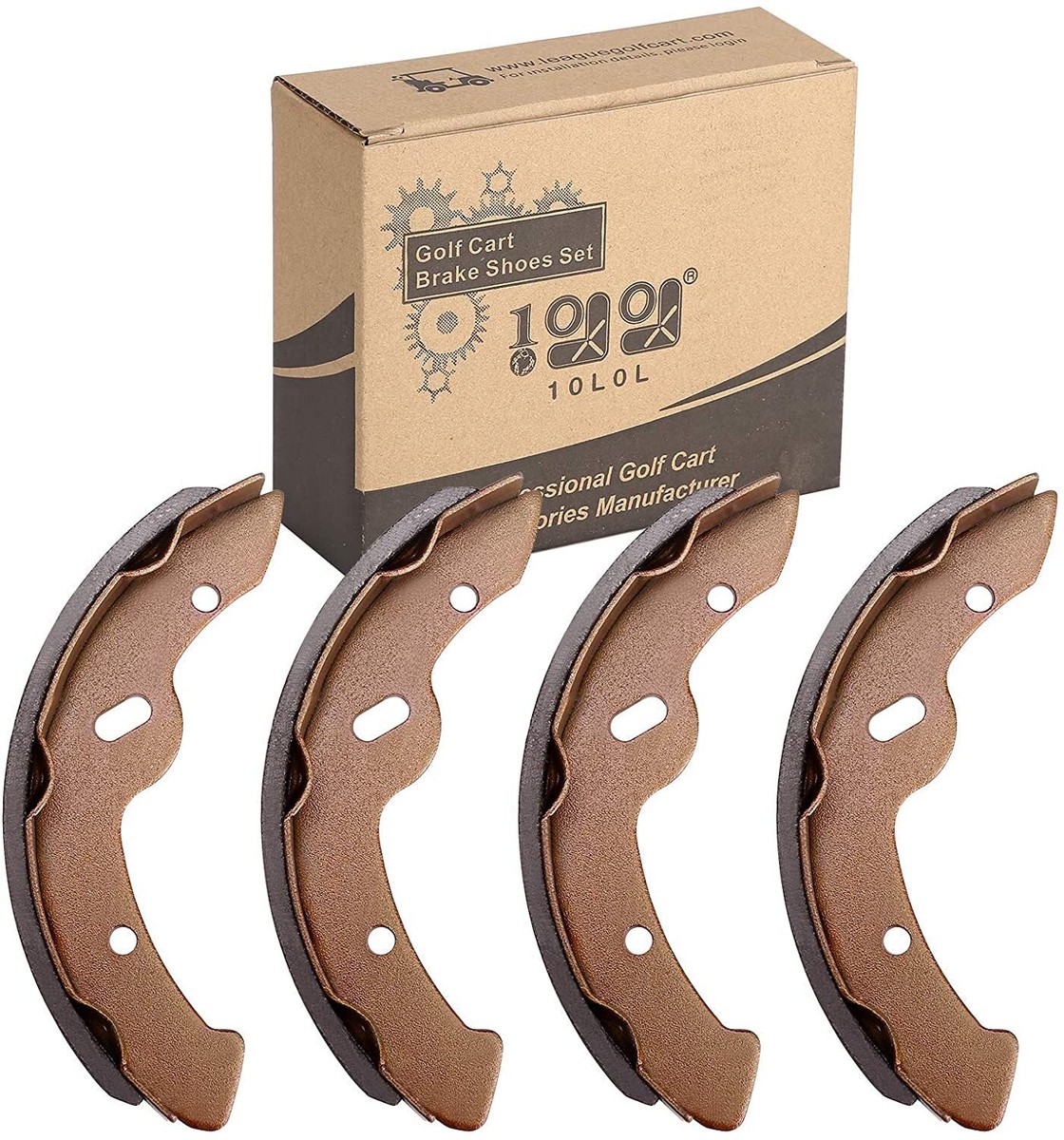 4T Short Golf Cart Brake Shoes for Yamaha G14 G16 G19 G28 & EZGO