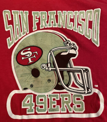 Vintage 80s San Francisco 49ers T-Shirt Old Logo 7 Made In