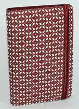 Lady Agenda Organizer Medium Weekly Planner Fabric Bordeaux Elastic Rings
