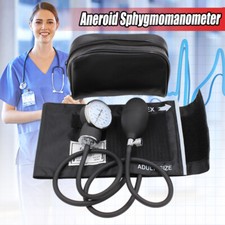 Aneroid Sphygmomanometer Manual Blood Pressure BP Cuff Gauge Machine Stethoscope