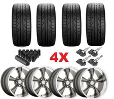 Fit S-10 Boss 18 Wheels Rims Tires 2555518 Chevy American Racing Thrust Vintage