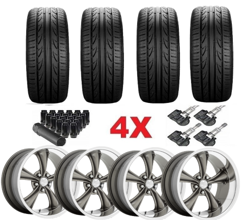 FIT S-10 BOSS 18 WHEELS RIMS TIRES 2555518 CHEVY AMERICAN RACING THRUST ...