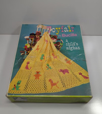 Toyfair Bucilla Kit 7814 Child's Afghan to Crochet Color 245 Bluebird 36"x44"