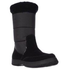 COACH Sherman Suede/Nylon Winter Boots Black Size 8.5 NEW IN BOX