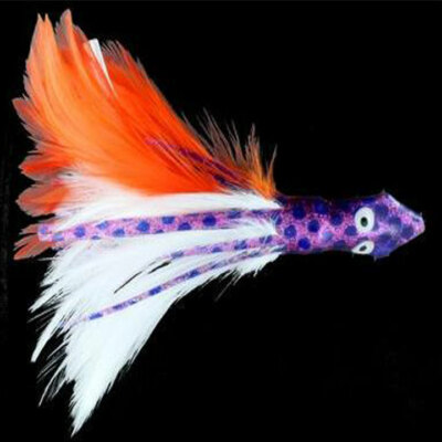 bird feathers in fishing lures Gamebird sharp 6/0 Mustad hook No Alibi - Trolling Feather