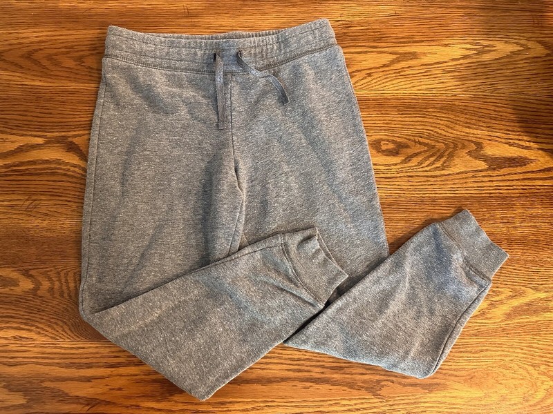 Athletic Works Girls Youth Joggers Sweat Pants Gray Medium M 7-8