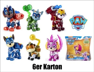 SPIN MASTER Paw Patrol Mighty Pups Super Paws 6er Karton NEU OVP = ALLE 6 Figuren!!!