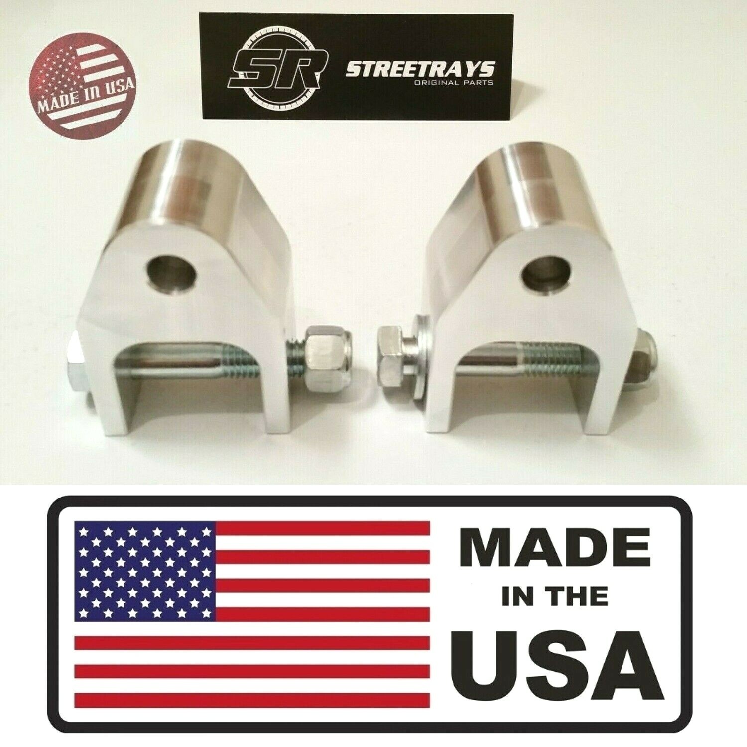 [SR] 94-18 Dodge RAM 3500 Front /Rear Shock Extenders Brackets for 2" to 4" Lift