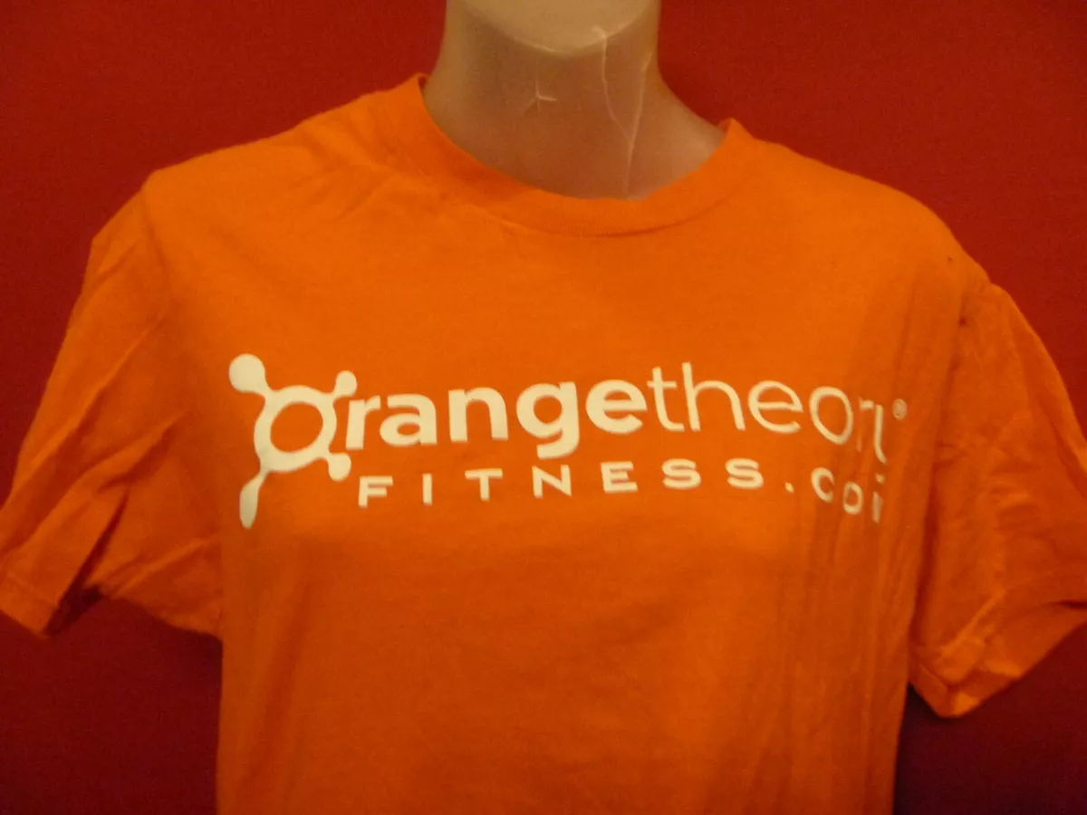 ORANGE THEORY FITNESS Men's Orange Logo Splat Shirt Small