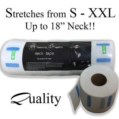 NICHE NATURALS 10 Rolls [5 rolls in plastic pack] BARBER SALON NECK STRIP ELASTIC PAPER COLLAR