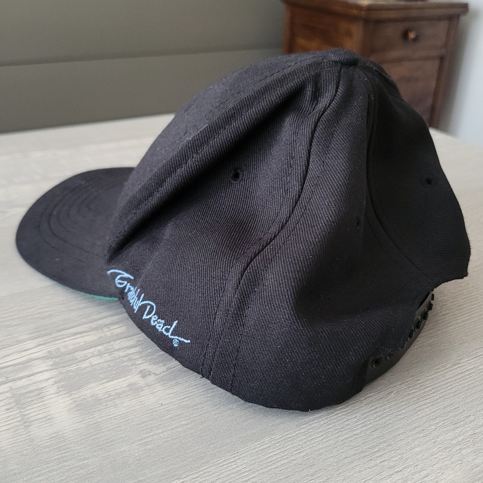 Grateful Dead Dancing Bear Hat Snapback Black Pin… - image 5