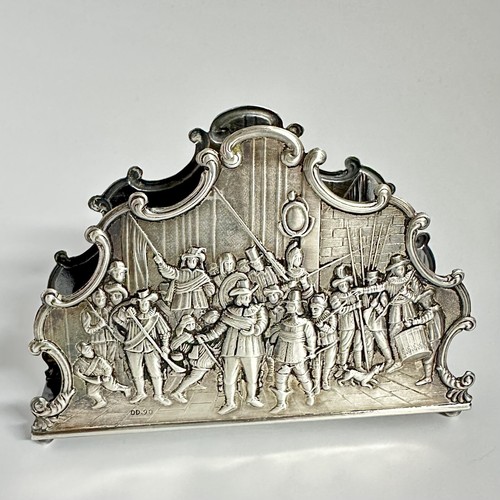 Dutch Embossed Zilpla Letters Holder Bills Napkins Rembrandt’s The Night Watch