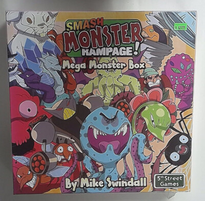 1x  Smash: Monster Rampage!: Mega Monster Box: 2014 Edition Brand New Board Game