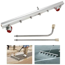 25.6" Pressure Washer Surface Cleaner Water Broom Undercarrige Car Clean Brush