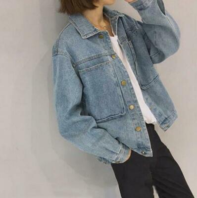 korean style denim jacket