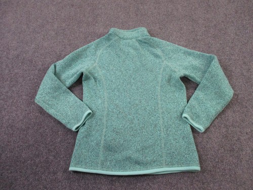 Patagonia Jacket Girls L 12 Green Better Sweater Hiking Camping Outdoors Casual - Picture 9 of 10