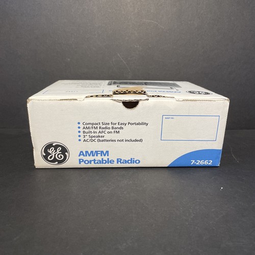 Vintage GE General Electric 7-2662 2-Band Portable AM FM Radio New - Picture 5 of 5