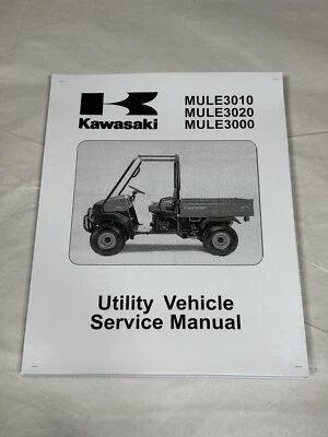 Printed Service Shop Repair Manual 2001-2007 Kawasaki Mule 3000 3010 3020