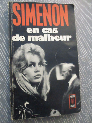 G. Simenon, in case of misfortune, paperback, 188p, French edit., France, 1965.