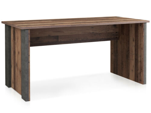 Winkelschreibtisch Eckschreibtisch Schreibtisch CASSIA 173x223 cm Vintage Grau - Bild 3 von 12