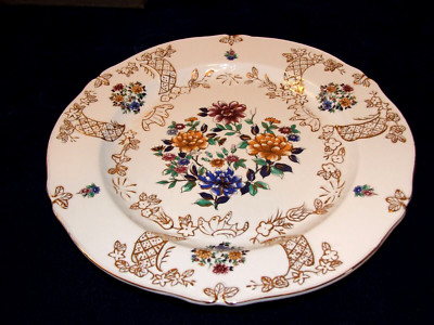 SCHÖNER GROSSER TELLER 14'' ''ASFORD COLLECTION'' EXQUISITE VERGOLDUNG NEU GÜNSTIG